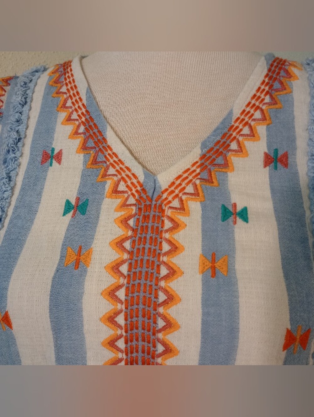 Summery Embroidered Ruffle Sleeve Top from THML - Picture 3 of 10